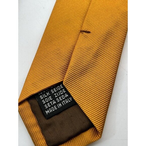 VTG ASSORTED LOT OF 3 - Bright Orange Silk Ties Made in Italy - Picture 3 of 11